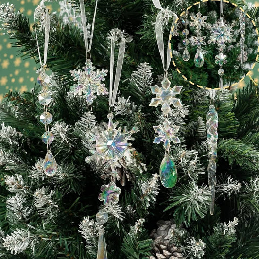 18pcs Crystal Christmas Tree Ornaments