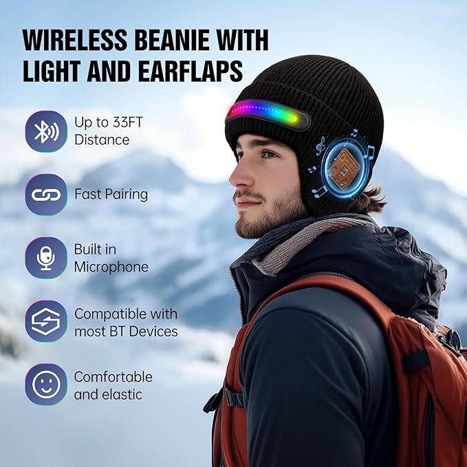 Bluetooth Beanie with Light