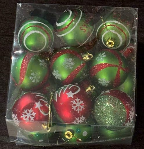 18pcs Christmas Balls Ornament