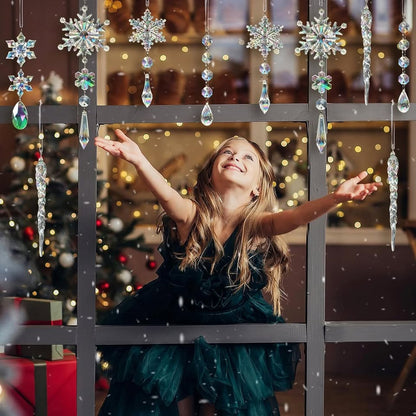 18pcs Crystal Christmas Tree Ornaments