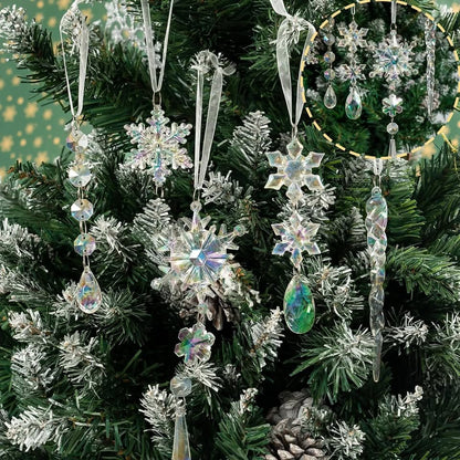 18pcs Crystal Christmas Tree Ornaments