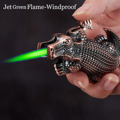 Unique Shape Crocodile Butane Lighter