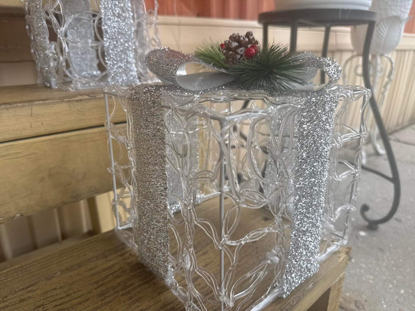 3 set Christmas Lighted Gift Boxes