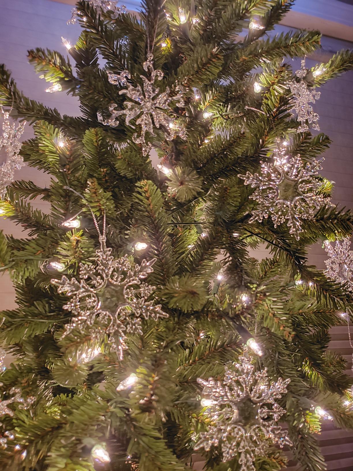 36PCS Crystal Christmas Tree Ornaments