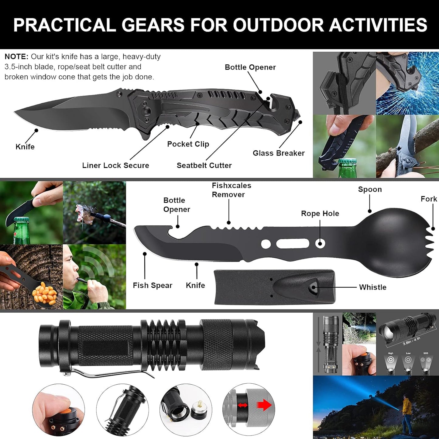 210 PCS Survival First Aid kit