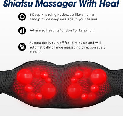 Shiatsu Neck and Back Massager with Heat