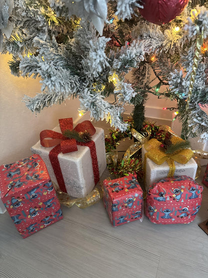 Set of 3 Christmas Lighted Gift Boxes