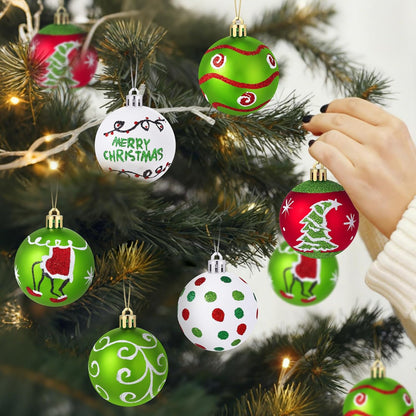 12 Pcs Hanging Christmas Ball Ornament
