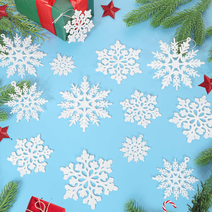 24PCS Snowflake Ornaments