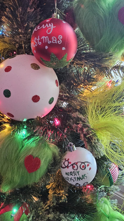 12 Pcs Hanging Christmas Ball Ornament