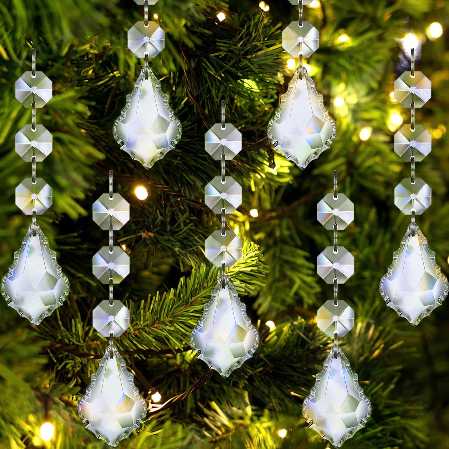 30PCS Maple Leaf Christmas Tree Decorations Ornaments