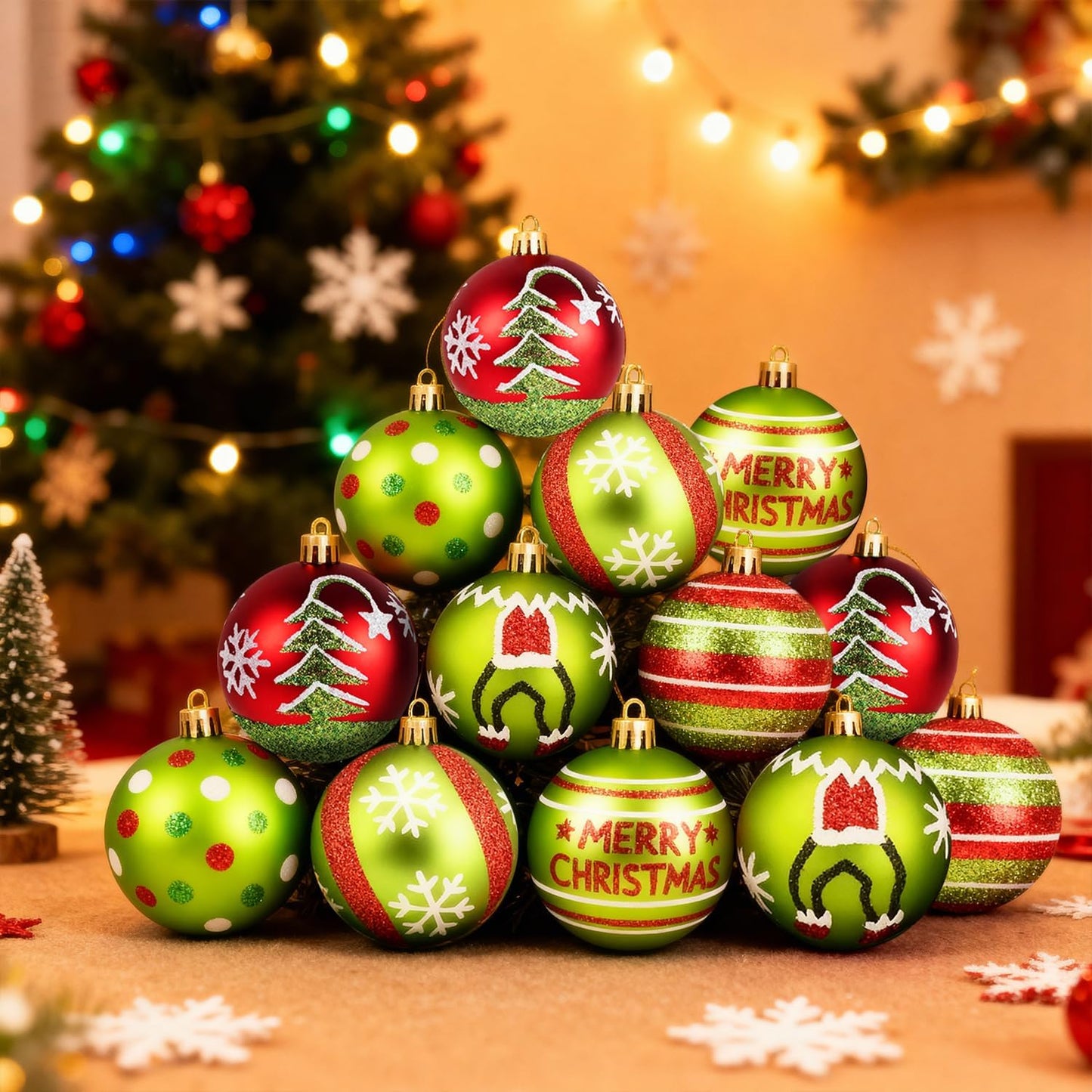18pcs Christmas Balls Ornament