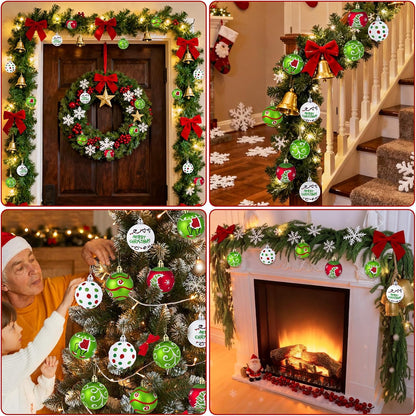 12 Pcs Hanging Christmas Ball Ornament