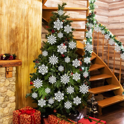 24PCS Snowflake Ornaments