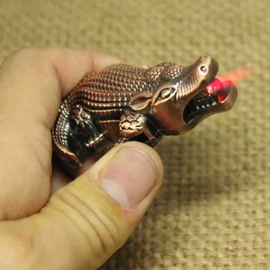 Unique Shape Crocodile Butane Lighter